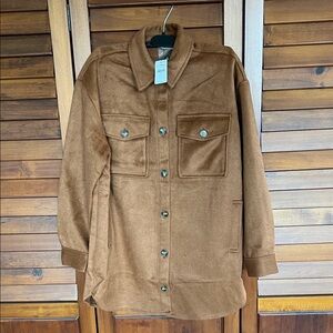 Express Brown Utility Jacket